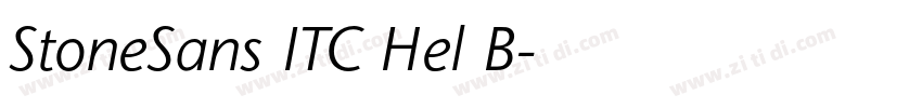 StoneSans ITC Hel B字体转换 StoneSans ITC Hel B字体转换